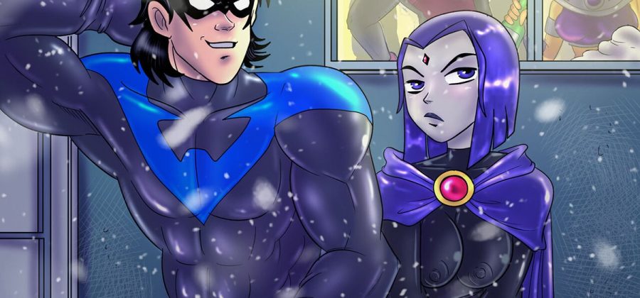 Порно комикс Титаны. Прошлое Рождество.