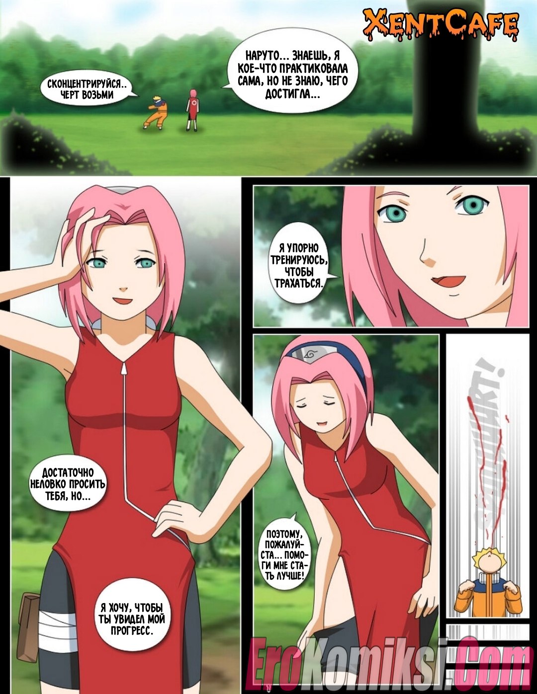 2-26 Порно комикс Наруто: Демонстрация таланта.