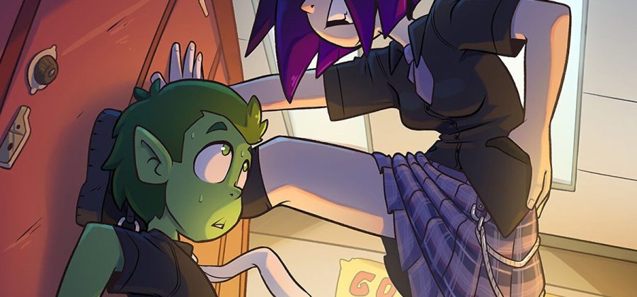 Порно комикс Титаны. Рейвен и типо Зверь.