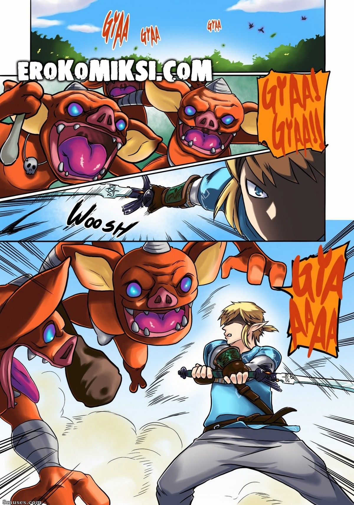 2-38 Порно комикс Legend Zelda. Этот зад.