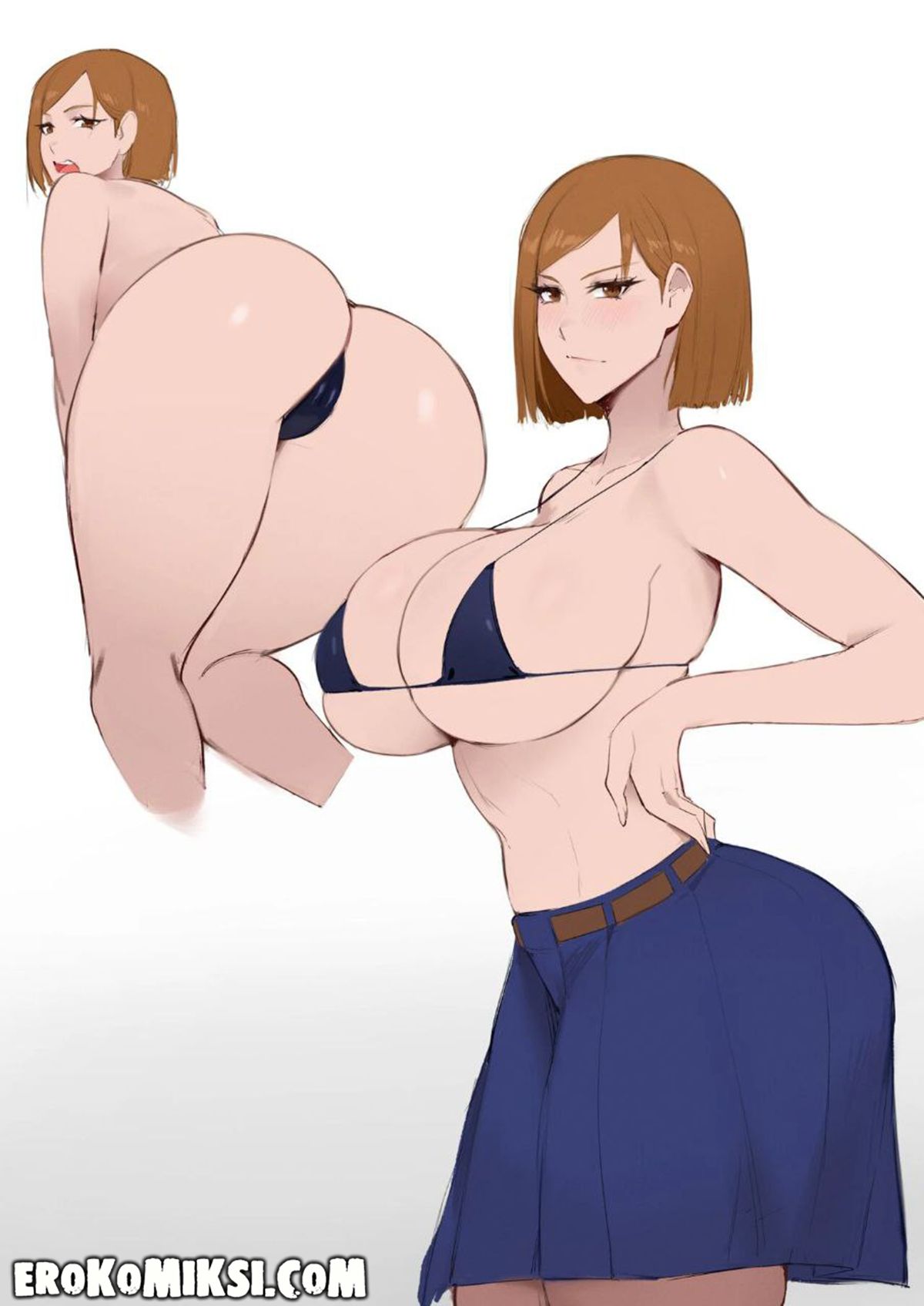 8-74 Порно комикс Магическая битва. Нобара Кугисаки и другие.