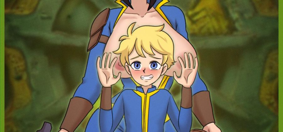 Порно комикс Fallout. Мистер Член и Супер Сучка.