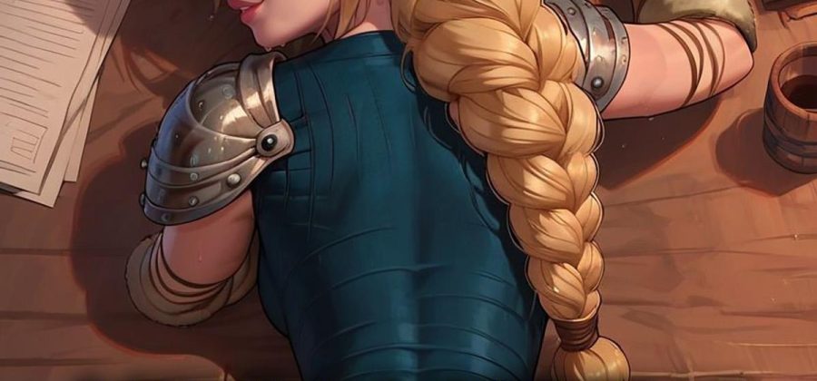 Порно комикс Как приручить дракона. Астрид в поисках чёрного члена.