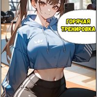 Порно комикс Горячая тренировка.