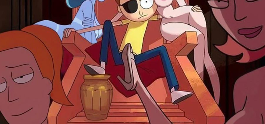 Порно комикс Рик и Морти. Гарем Морти.