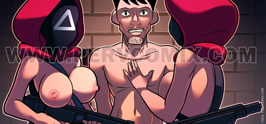 Порно комикс Игра в кальмара. Сексуальные игры. Часть 2.