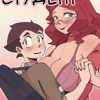 Порно комикс Мой студент. Большегрудая учительница.