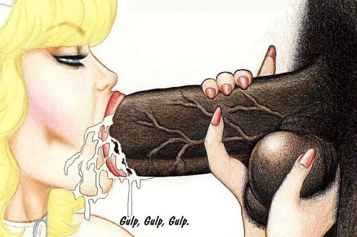 bridal11b Межрассовый порно комикс "Первая брачная ночь".