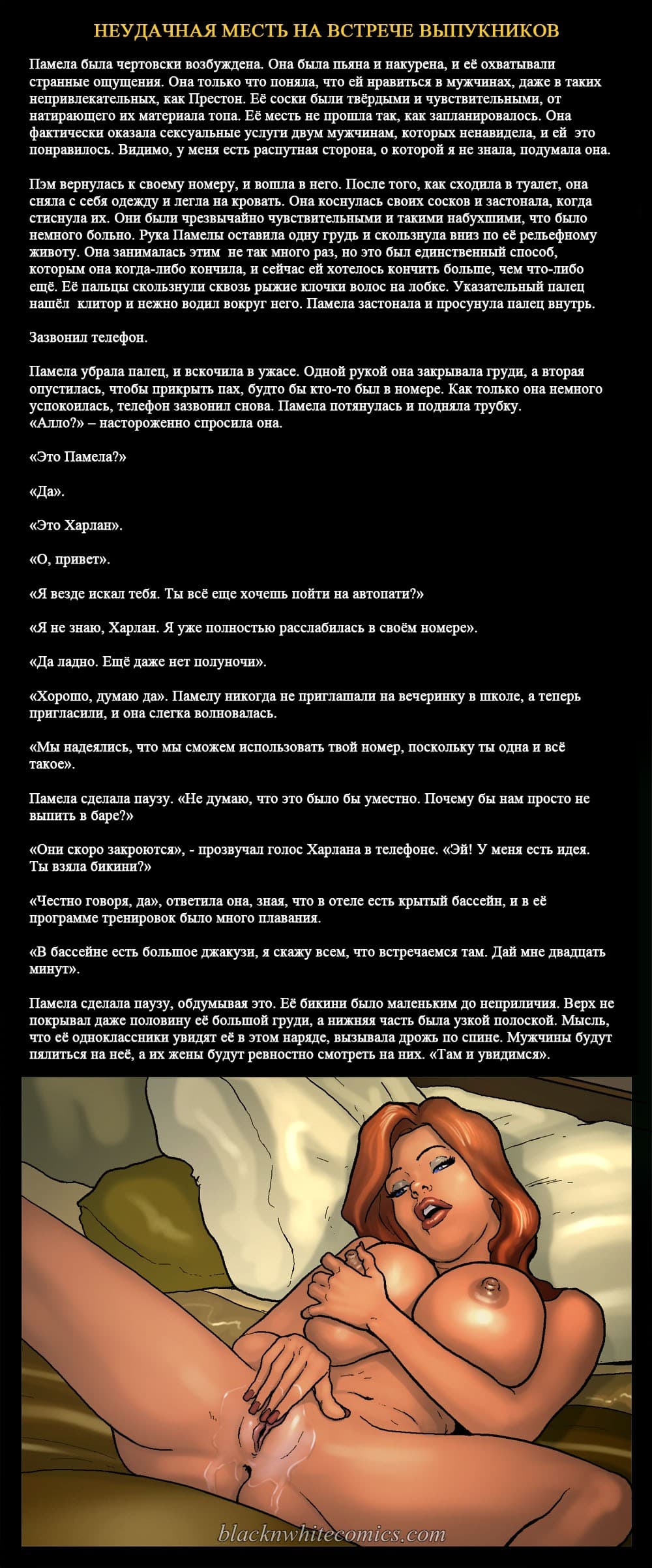 23 Порно комикс "Неудачная месть на встрече выпускников".