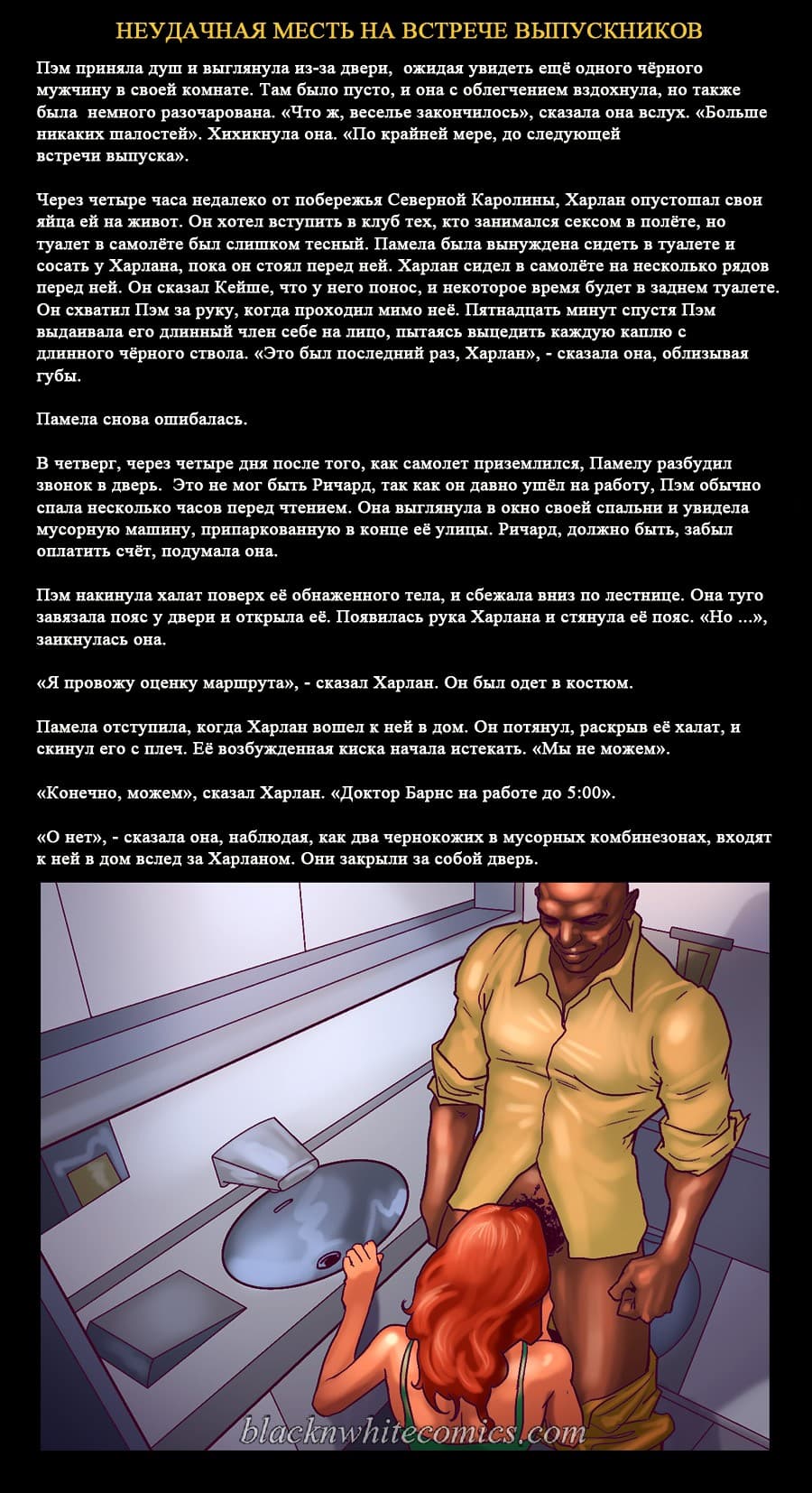 54 Порно комикс "Неудачная месть на встрече выпускников".