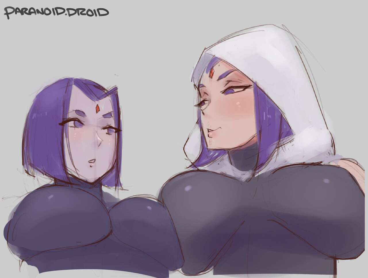 007-3 Порно комикс Титаны. Потная задница Райвен.