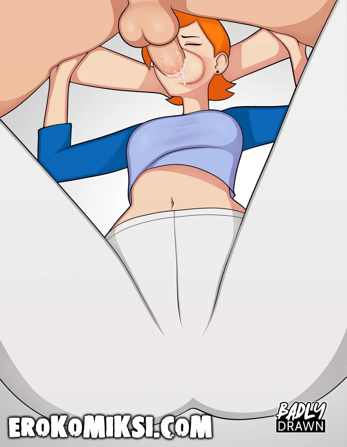 38-9 Порно комикс Бен 10. Озабоченная Гвен.