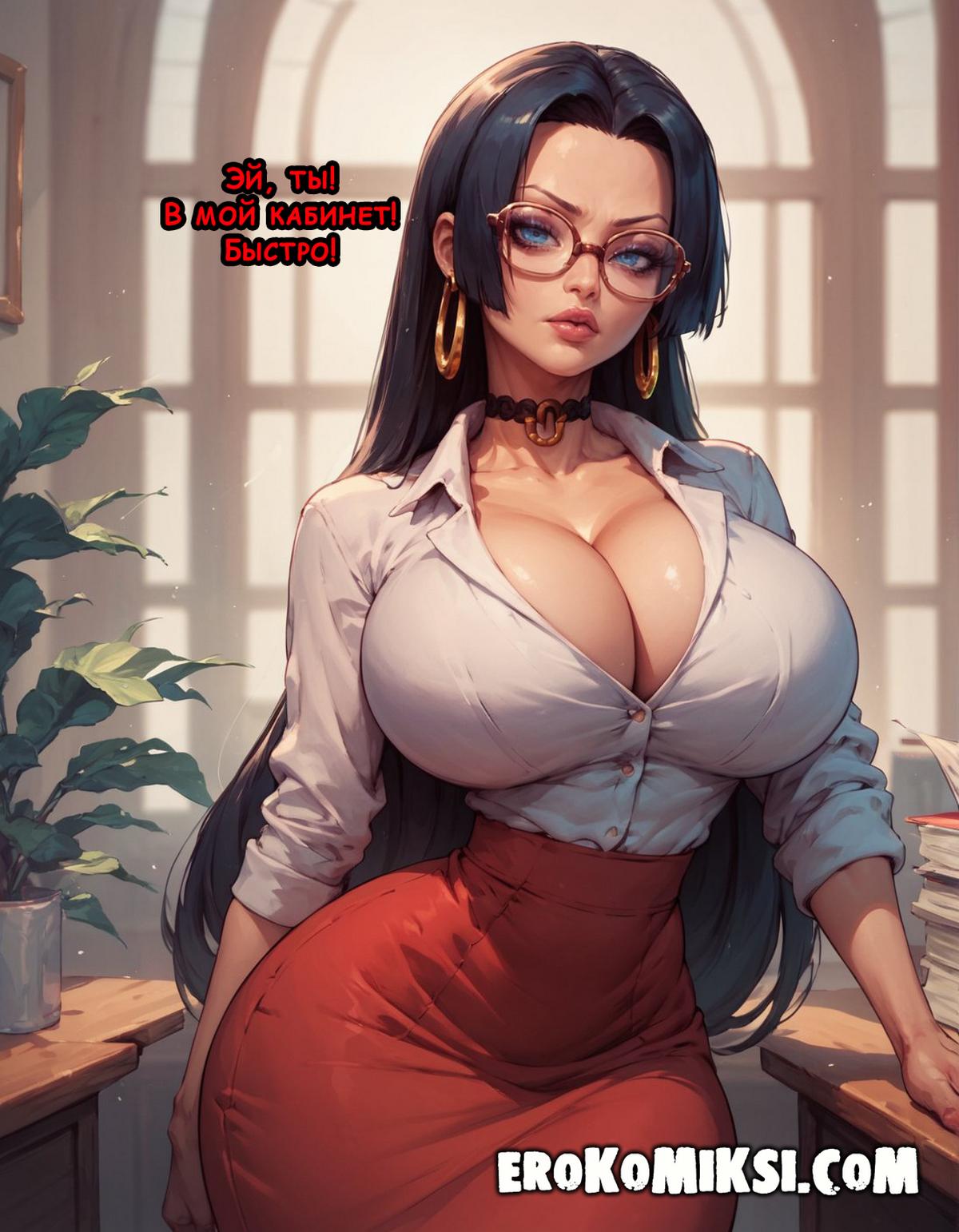 2-42 Порно комикс Ван Пис. Боа - Офисная Сучка.