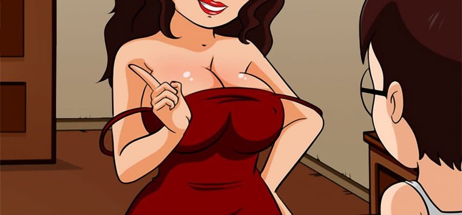 Порно комикс Ужин с вином.