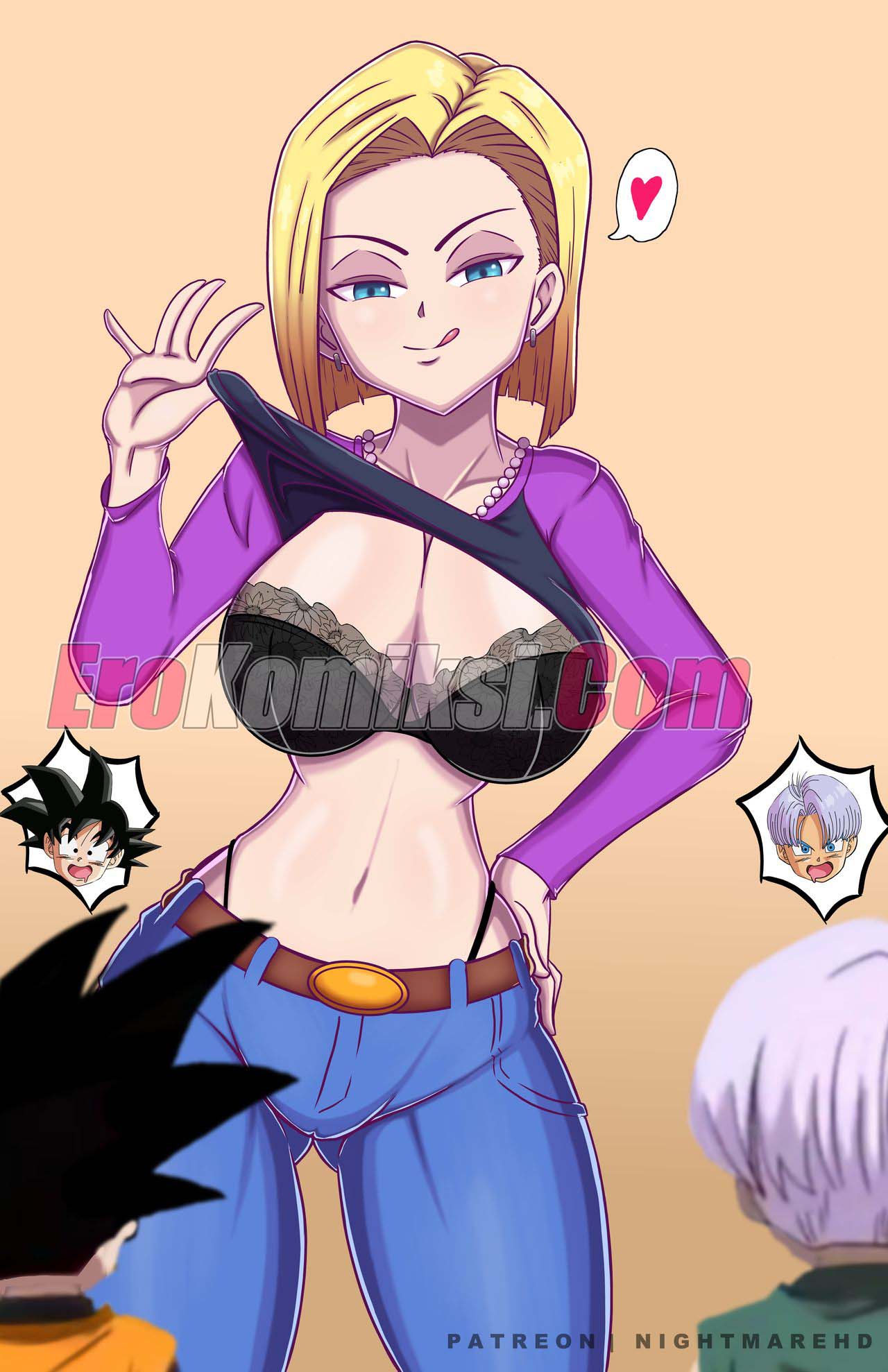 17-13 Порно комикс Dragon Ball. Kamehasutra Time. NightmareHdraw.