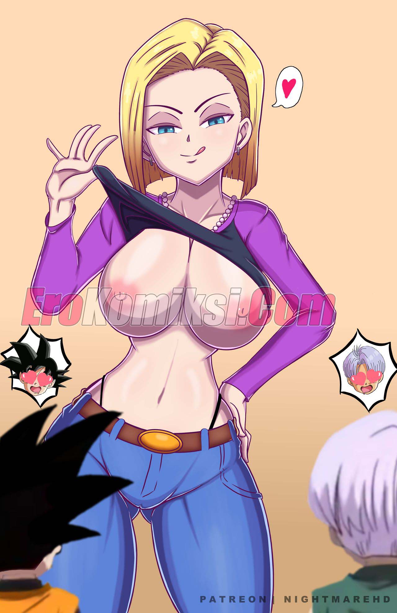 18-14 Порно комикс Dragon Ball. Kamehasutra Time. NightmareHdraw.