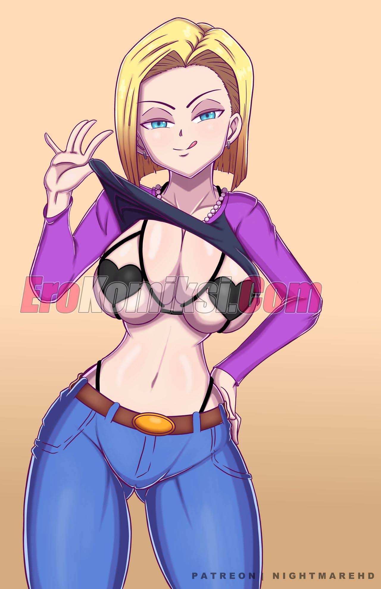 20-10 Порно комикс Dragon Ball. Kamehasutra Time. NightmareHdraw.