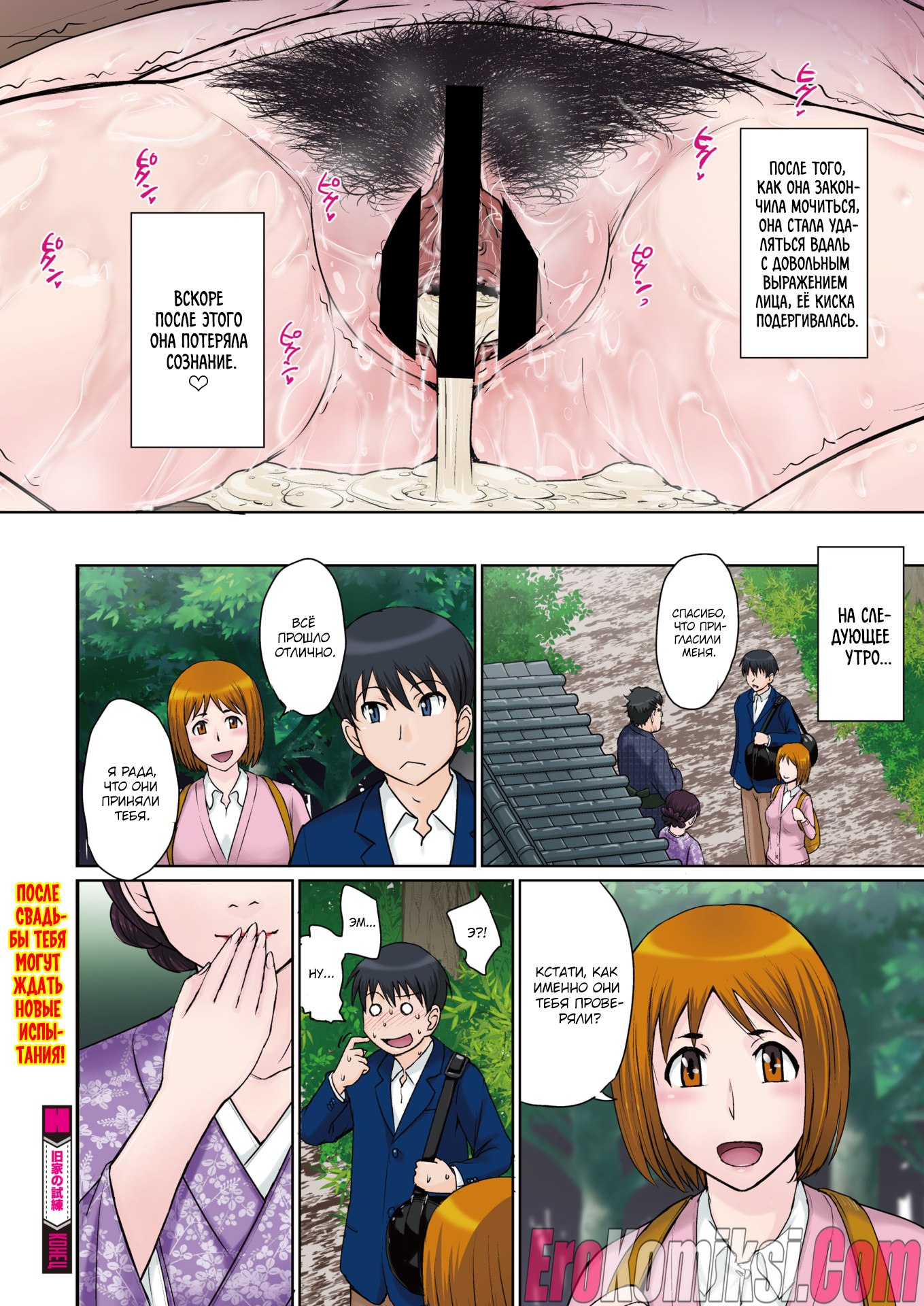 20-15 Порно комикс Старинное испытание семьи.