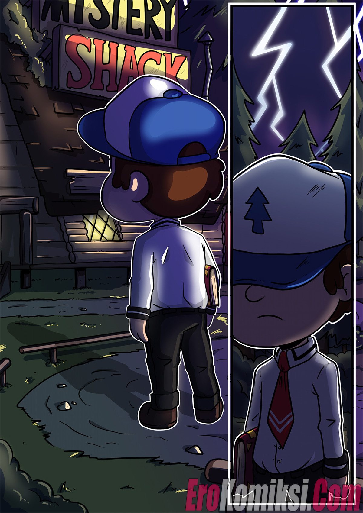 017-6 Порно комикс Гравити Фолз. Черная Библия.