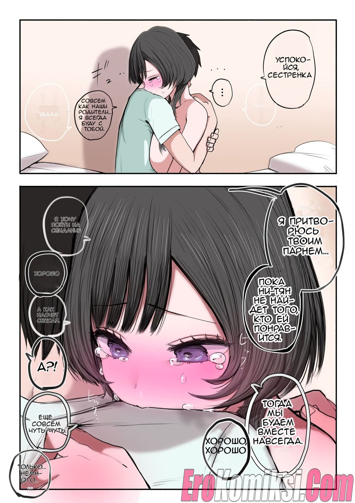 038-6 Порно комикс Непослушные брат и сестра.