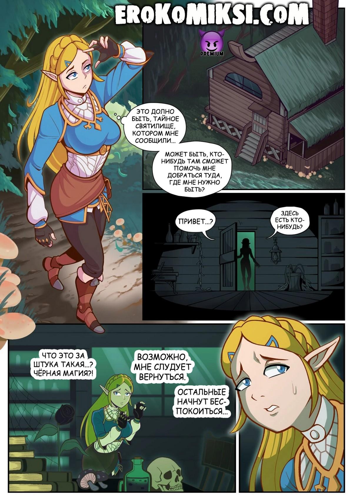 2-10 Порно комикс Легенда о Зельде. Темная ведьма из Затерянного леса.