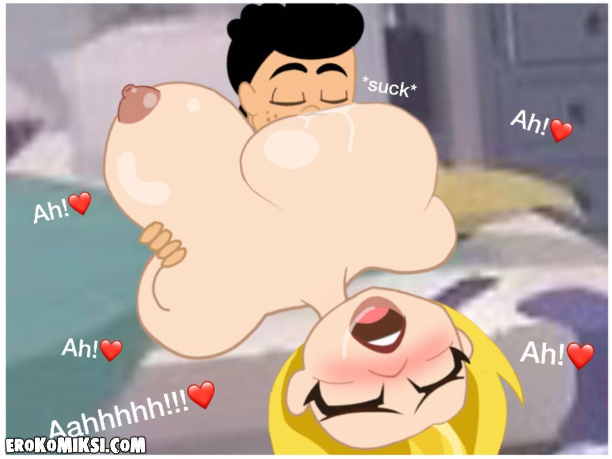 3-73 Порно комикс Супергерл. Супергерл и Ботан.