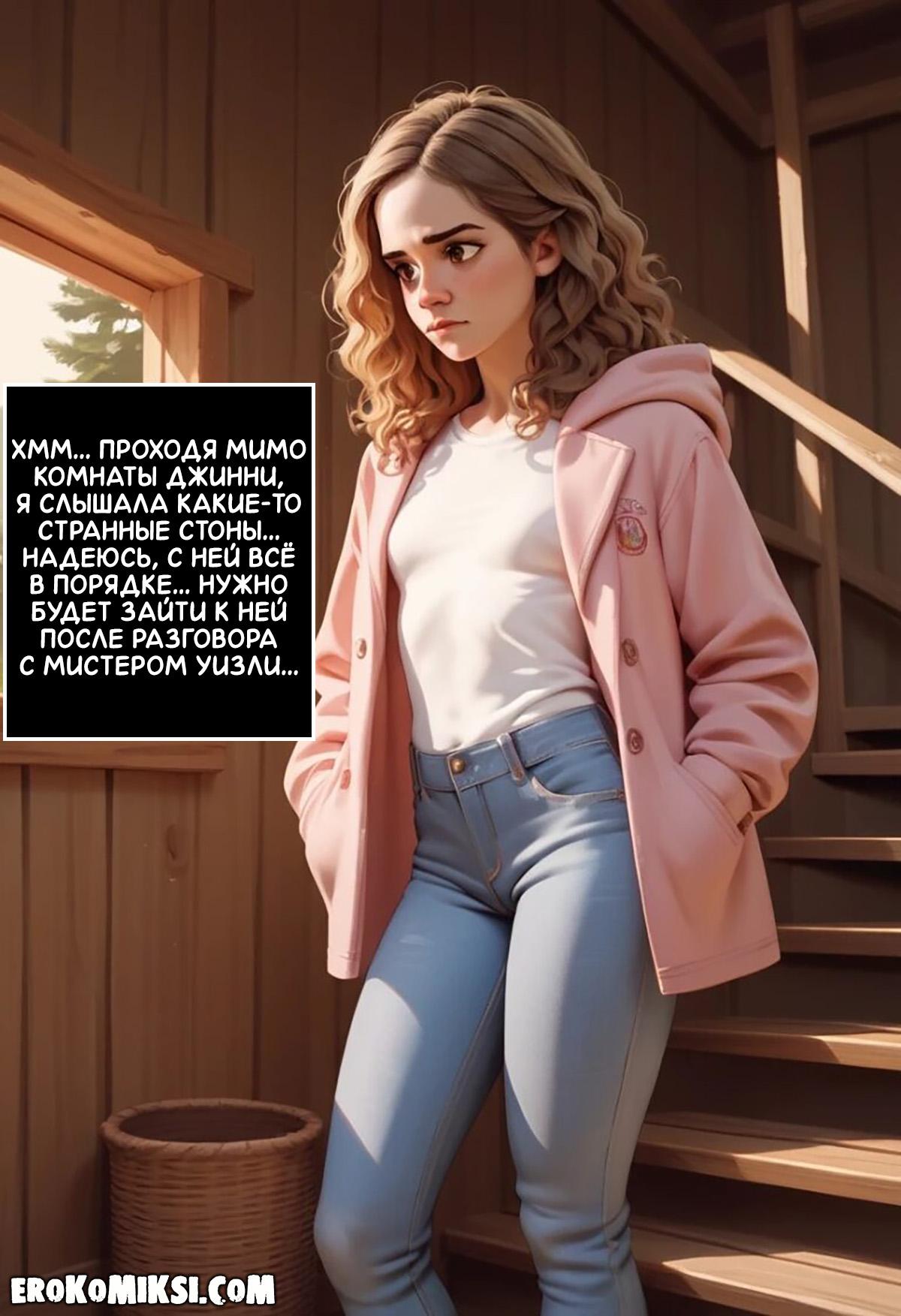 4-58 Порно комикс Гарри Поттер. Гермиона Грейнджер. Жизнь в Норе. Часть 1.