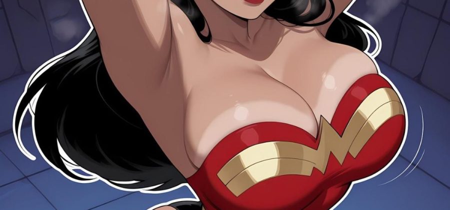 Порно комикс Чудо-Женщина. Ночное шоу.