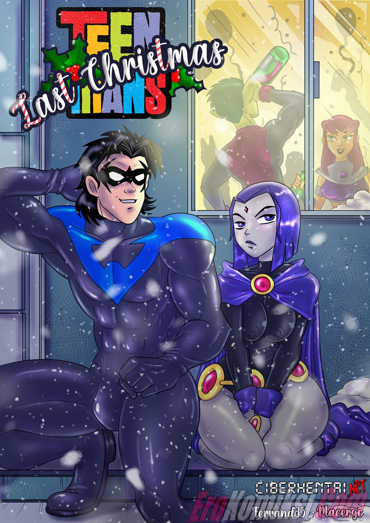 Порно комикс Титаны. Прошлое Рождество.