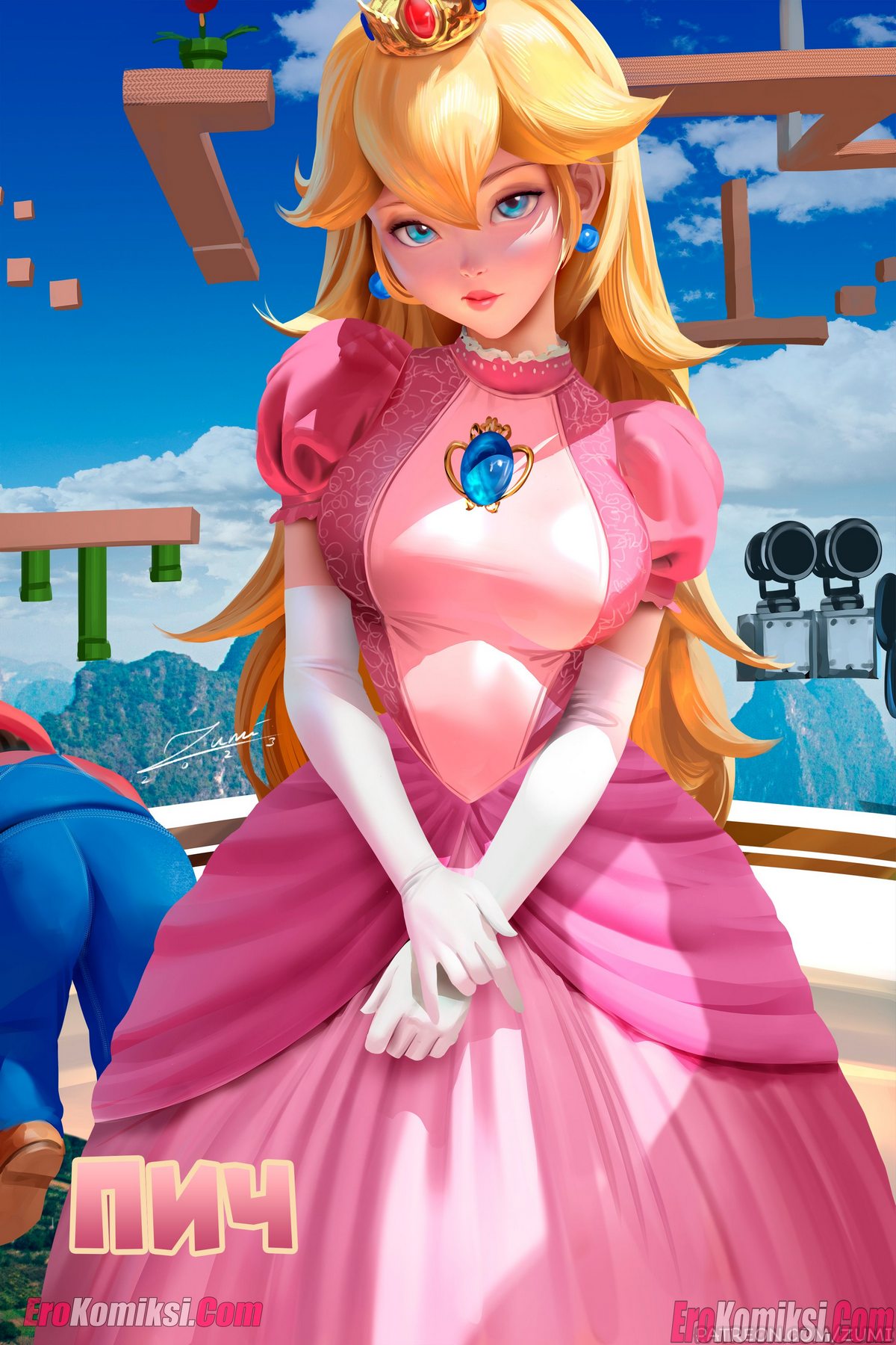 Порно комикс Марио. Принцесса Пич.