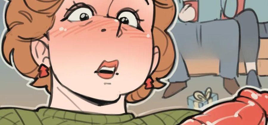 Порно комикс Рождественский подарок.